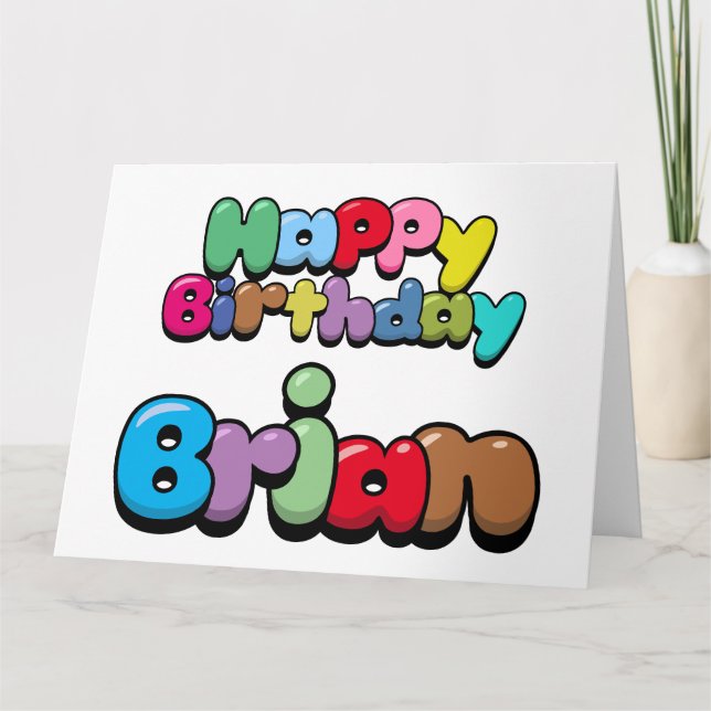 Grattis på födelsedagen Brian Kort (Framsida)