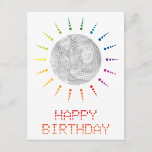 grattis på födelsedagen (brightBurst) Vykort