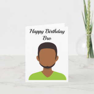 Grattis på födelsedagen Bro Afro Kort