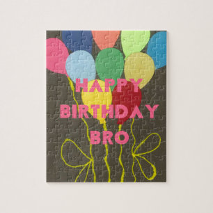 Grattis på födelsedagen Bro Art-utskrift Pussel