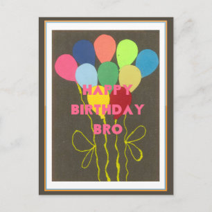 Grattis på födelsedagen Bro Art-utskrift Vykort