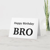 Grattis på födelsedagen broder, Bror Mjukt kort