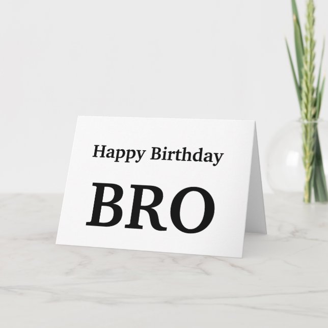Grattis på födelsedagen broder, Bror Mjukt kort (Framsida)