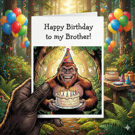 Grattis på födelsedagen Bror | Bigfoot Kort
