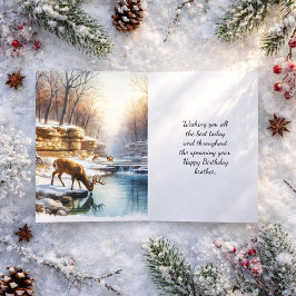 Grattis på födelsedagen Bror Hjort Buck Kort