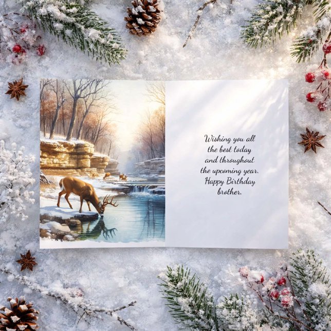 Grattis på födelsedagen Bror Hjort Buck Kort (Skapare uppladdad)