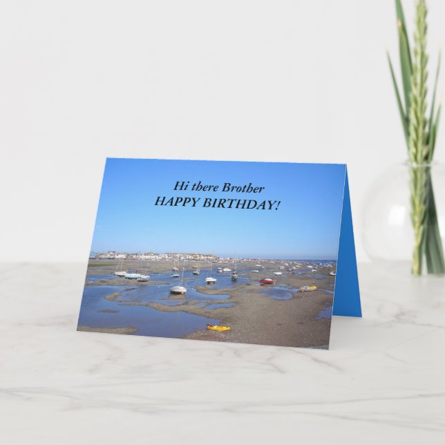 Grattis på födelsedagen bror kort (Framsida)