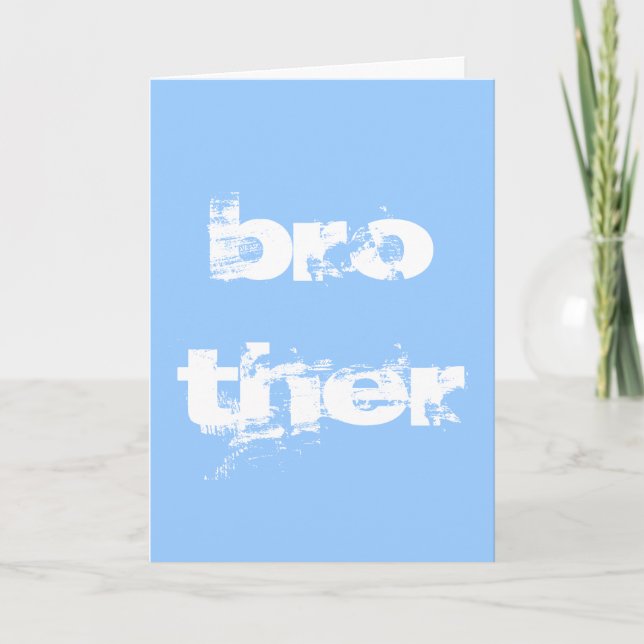 Grattis på födelsedagen bror kort (Framsida)
