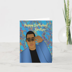 Grattis på födelsedagen Brother African Card Kort