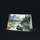Grattis på födelsedagen Brother-fiske vid Sjö i Bo Kort<br><div class="desc">Grattis på födelsedagen Brother Fishing on Sjö in Boat water color</div>
