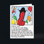 Grattis på födelsedagen Brother för ett fult hälsn Kort<br><div class="desc">Humoralt, födelsedagshälsningskort. "Broder" - Lustigt födelsedagskort för din eviga bror! Anpassa genom att ta bort text och lägga till en egen ordalydelse på utsidan eller inuti kortet. Välj ditt favoritteckensnitt stil, färg och storlekare.Storlek: Standardkort, 5 x 7"Tack, hej, eller jag kärlek dig, kort för hälsning av anpassningsbar är tankeväckande gåvor...</div>