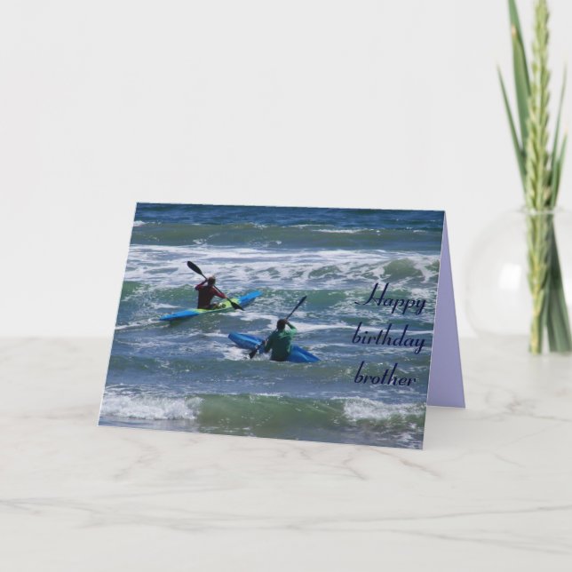 Grattis på födelsedagen Brother/Friend_Card Kort (Framsida)