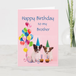 Grattis på födelsedagen Brother Funny Dogs Kort
