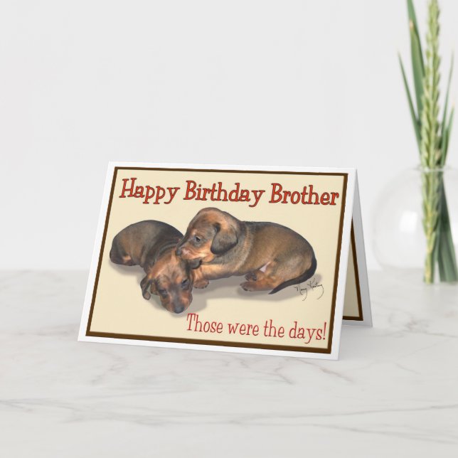 Grattis på födelsedagen Brother Kort (Framsida)