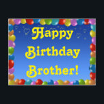 Grattis på födelsedagen Brother med vykort<br><div class="desc">Grattis på födelsedagen Brother med vykort</div>