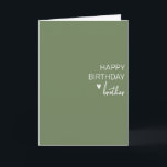 Grattis på födelsedagen Brother-minimalistisk enke Kort<br><div class="desc">Den här designen kan vara personlig om du väljer Redigera design. Du kan också överföra till andra objekt. Kontakta mig på colorflowcreations@gmail.com eller använda alternativet chatta överst på sidan om du vill ha den här designen på en annan produkt eller behöver hjälp. Se mer av mina design eller följ mig...</div>