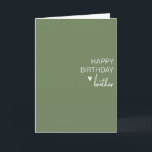 Grattis på födelsedagen Brother-minimalistisk enke Kort<br><div class="desc">Den här designen kan vara personlig om du väljer Redigera design. Du kan också överföra till andra objekt. Kontakta mig på colorflowcreations@gmail.com eller använda alternativet chatta överst på sidan om du vill ha den här designen på en annan produkt eller behöver hjälp. Se mer av mina design eller följ mig...</div>