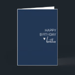 Grattis på födelsedagen Brother-minimalistisk enke Kort<br><div class="desc">Den här designen kan vara personlig om du väljer Redigera design. Du kan också överföra till andra objekt. Kontakta mig på colorflowcreations@gmail.com eller använda alternativet chatta överst på sidan om du vill ha den här designen på en annan produkt eller behöver hjälp. Se mer av mina design eller följ mig...</div>