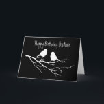 Grattis på födelsedagen Brother Speciell Friend, t Kort<br><div class="desc">Grattis på födelsedagen Brother och Speciell vän,  två fåglar som chattar med varandra.</div>