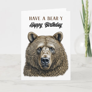 Grattis på födelsedagen Brown Bear Thars Kort