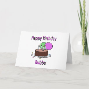 Grattis på födelsedagen Bubbe Yiddisk Grandma Birt Kort