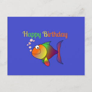 Grattis på födelsedagen, Bubbles the Fish-mall Vykort