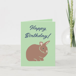Grattis på födelsedagen Bunny Rabbit Helgkort