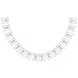 Grattis på födelsedagen buntar flagga elefantpilot