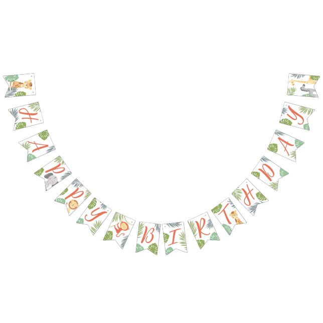 Grattis på födelsedagen buntbanderoll för första f vimplar (Alla)