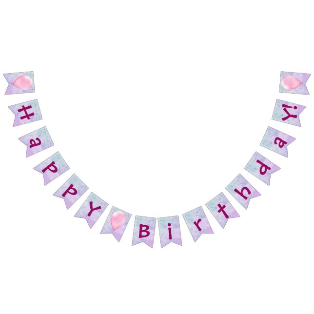 Grattis på födelsedagen! Bunting Flaggor (Alla)