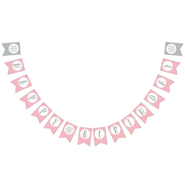 Grattis på födelsedagen Bunting flaggor - Flick fö (Alla)