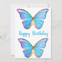 Grattis på födelsedagen Butterflies-kort Kort