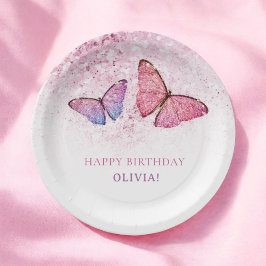 Grattis på födelsedagen Butterfly Girl Födelsedags