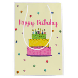 Grattis på födelsedagen Cake Candle Whimsical