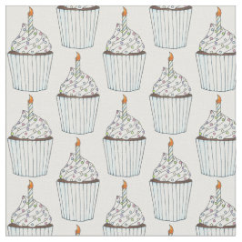 Grattis på födelsedagen Cake Cuptårta Sprinkles Fi Tyg