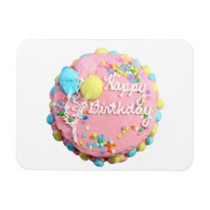 Grattis på födelsedagen Cake Flexi Magnet