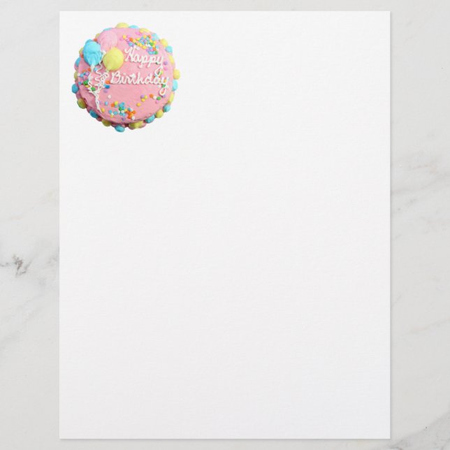 Grattis på födelsedagen Cake Flyer (Framsidan)