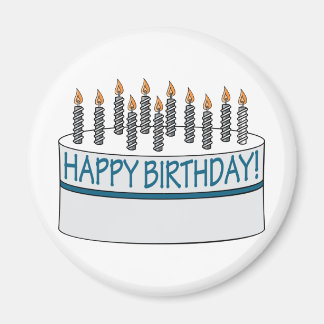 Grattis på födelsedagen Cake Magnet