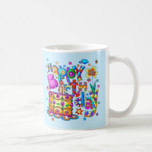 Grattis på födelsedagen Cake mugg