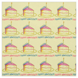 Grattis på födelsedagen! Cake Segce Candle Rosa Gu Tyg
