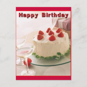 Grattis på födelsedagen Cake Vykort