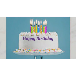 Grattis på födelsedagen Cake-vykort Vykort