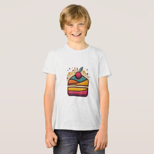 Grattis på födelsedagen Cake Youth Tri-Blend T Shirt