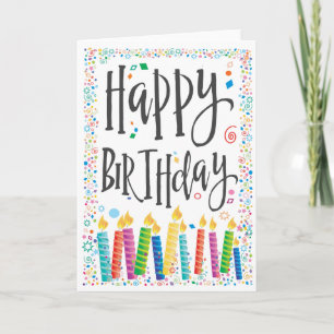 Grattis på födelsedagen Candles 2 - Personalize Kort