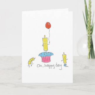 Grattis på födelsedagen Candles Kort