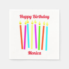 Grattis på födelsedagen Candles Pappersservett