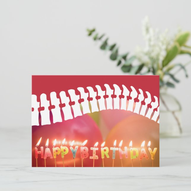 Grattis på födelsedagen Candles Spine Chiropraktic Kort (Stående Fram)
