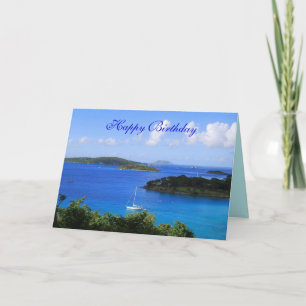 Grattis på födelsedagen, Caneel Bay, St. John, USA Kort