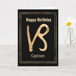 Grattis på födelsedagen Capricorn zodiac astrology Kort