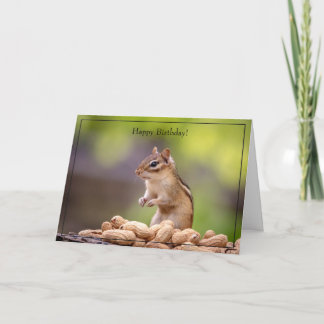 Grattis på födelsedagen Card Chipmunk Kort